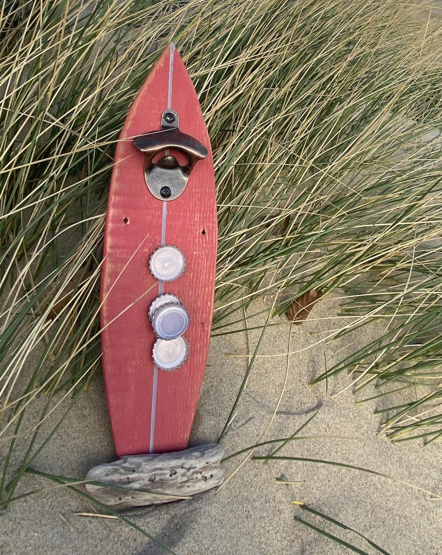 Driftwood Surf board Magnetic Bottle Opener - Various Bright colours - Drift Craft by Jo