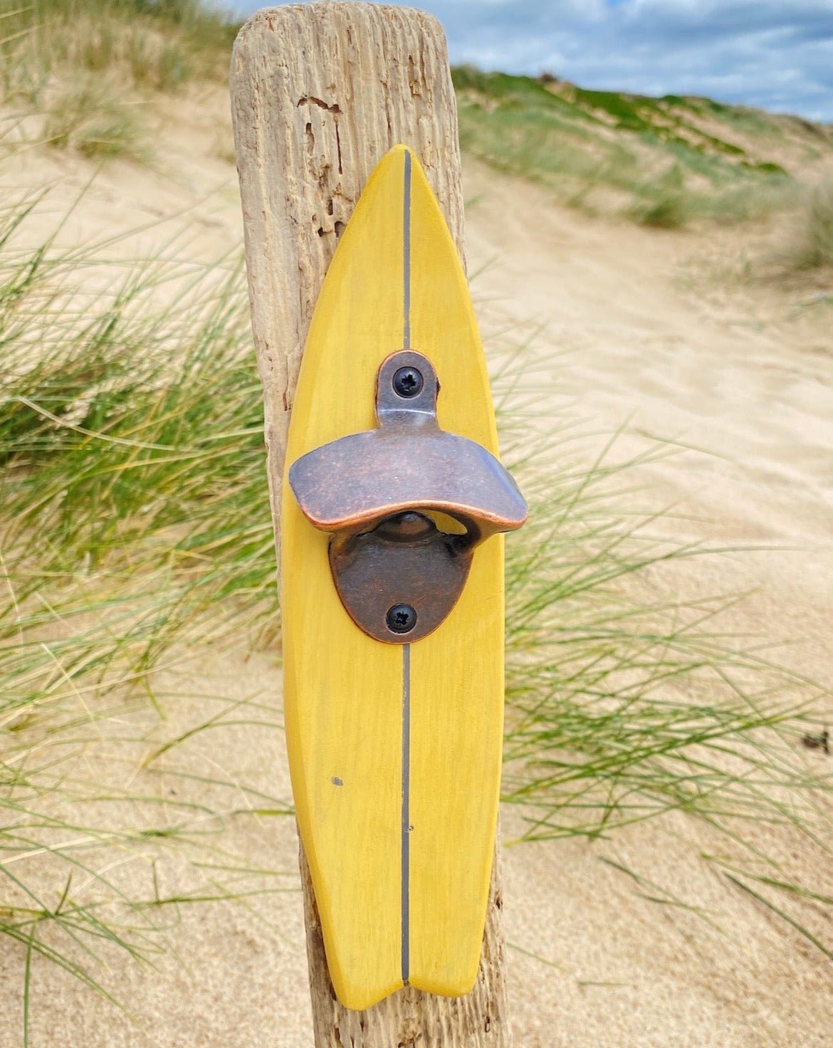 Driftwood Surfboard Magnetic Bottle Opener - Various Calm colours - Drift Craft by Jo