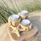 Driftwood Tea Light Candle Holder - Triple - Drift Craft by Jo