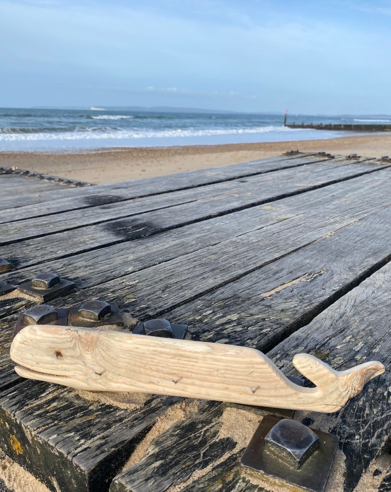 Driftwood Whale Key Hooks - Drift Craft by Jo