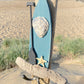 Paddleboard Driftwood Key hooks - Teal with Shell and Starfish - Drift Craft by Jo