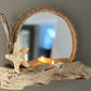 Round Rope Driftwood Mirror with Tealight and Starfish - Drift Craft by Jo
