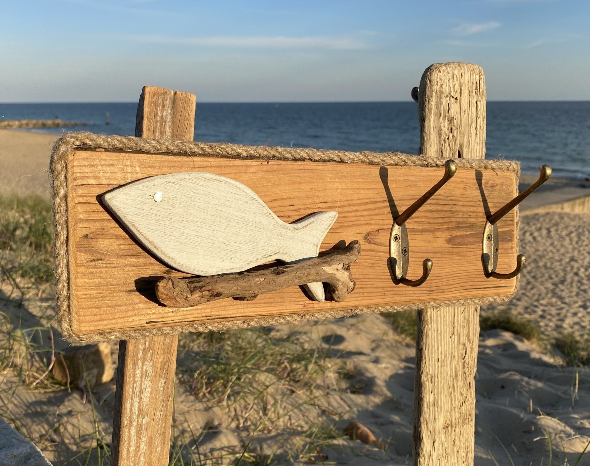 Rustic Drift Craft Double hooks with Large Fish - Drift Craft by Jo