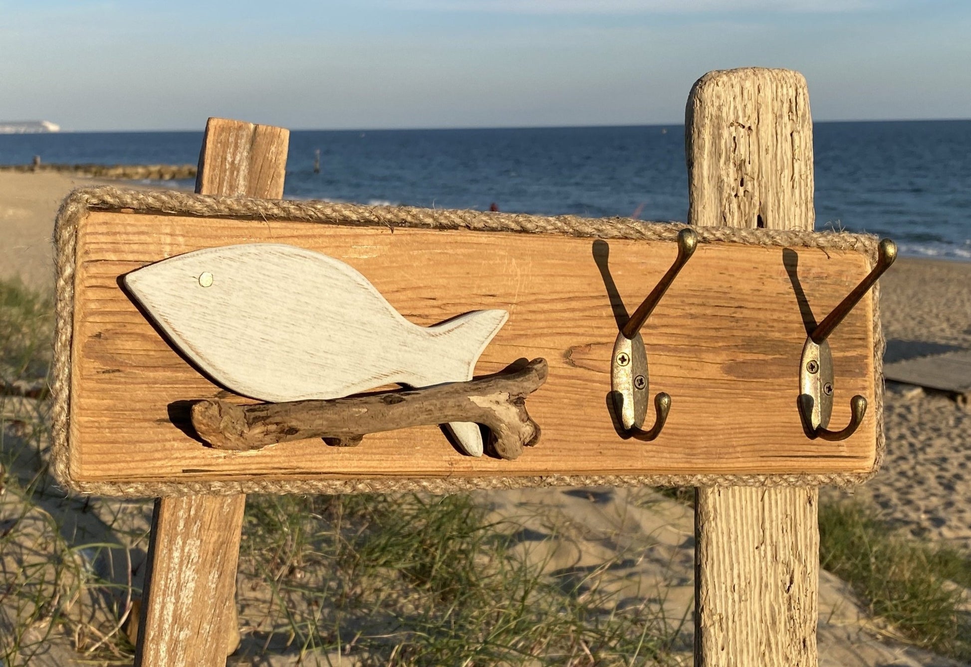 Rustic Drift Craft Double hooks with Large Fish - Drift Craft by Jo