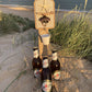 Rustic Driftwood Bottle Opener - Pale blue Starfish and Shell - White Bucket - Drift Craft by Jo