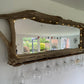 Rustic Driftwood Gin Bar Mirror with Lights - large - Drift Craft by Jo