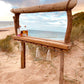 Rustic Driftwood Gin Bar Mirror with Lights - Made to Order - Drift Craft by Jo