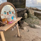 Rustic Driftwood Gin Bar Mirror with Lights - Made to Order - Drift Craft by Jo