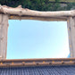 Rustic Driftwood Gin Bar Mirror with Lights - Made to Order - Drift Craft by Jo