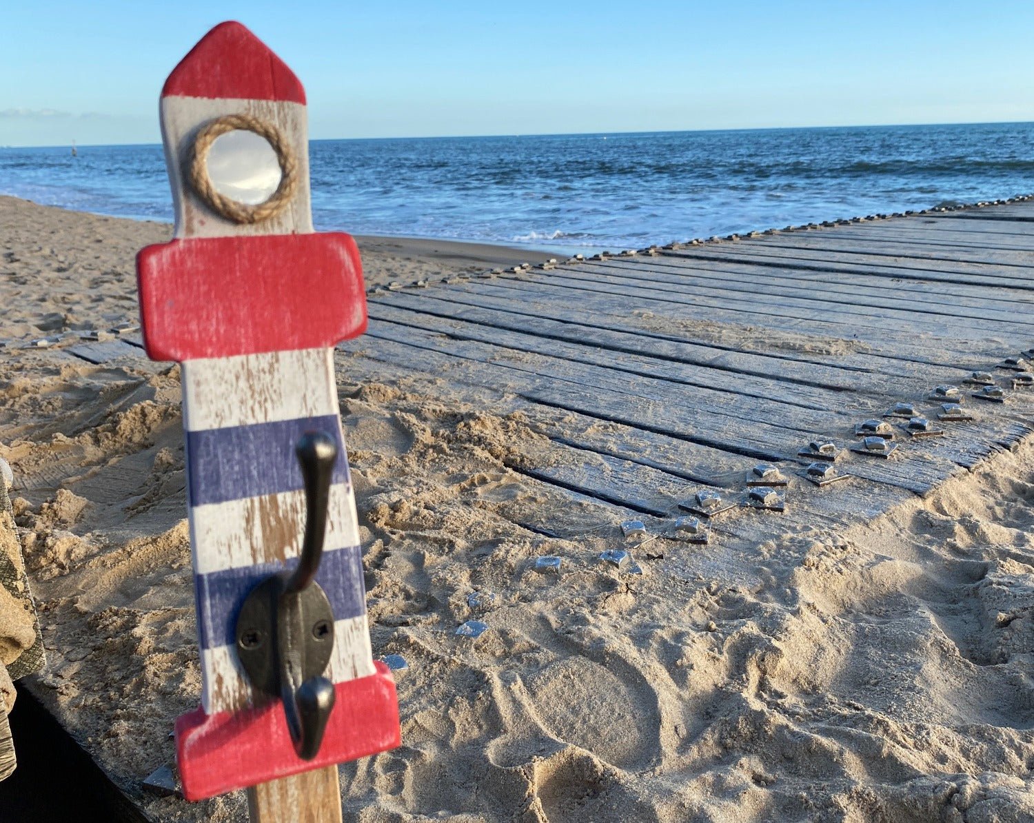 Rustic Lighthouse Coat Hooks - Drift Craft by Jo