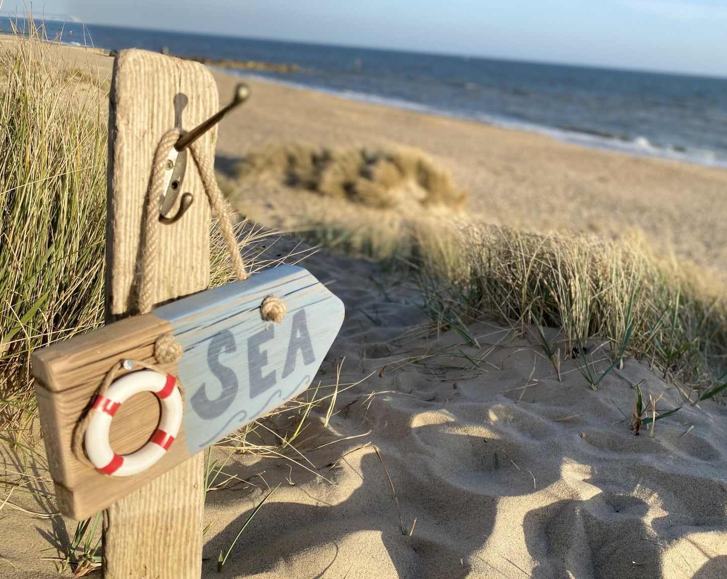 Rustic Sea sign with lifebuoy - Drift Craft by Jo