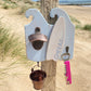 Rustic Surf Wave Bottle Opener with Bucket - Double - Light Blue - Surfboard - Drift Craft by Jo