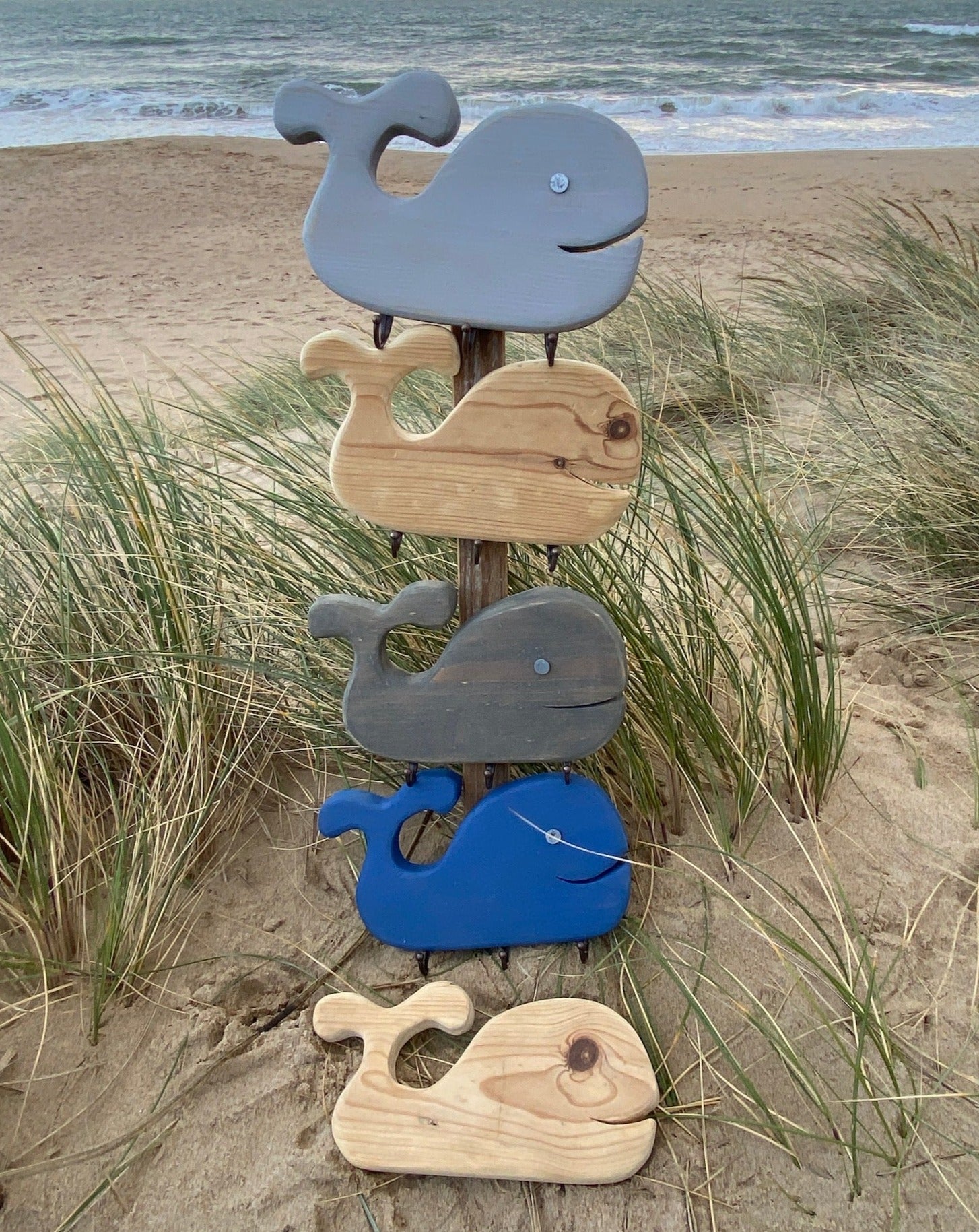 Rustic Whale Key Hooks - Drift Craft by Jo
