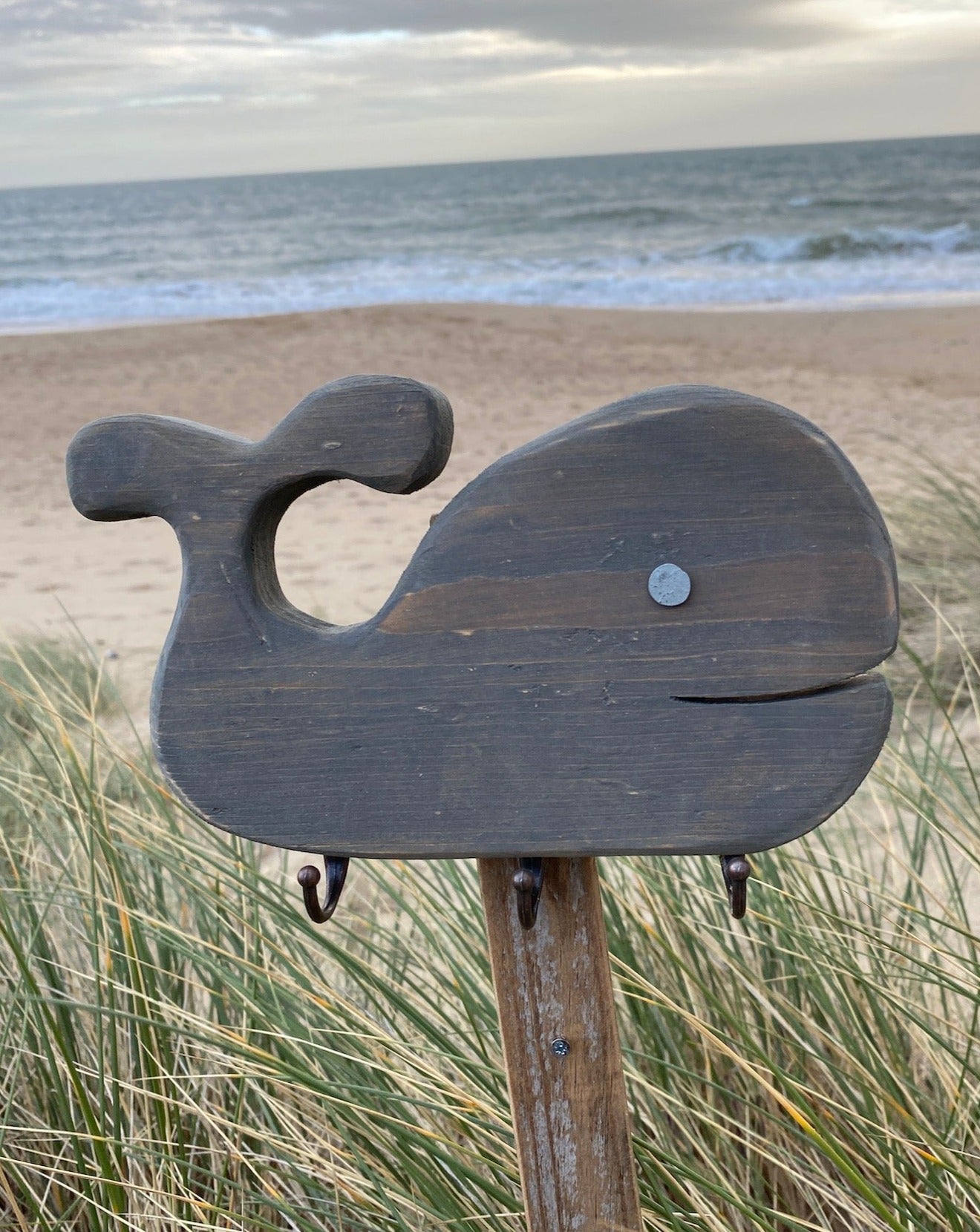Rustic Whale Key Hooks - Drift Craft by Jo