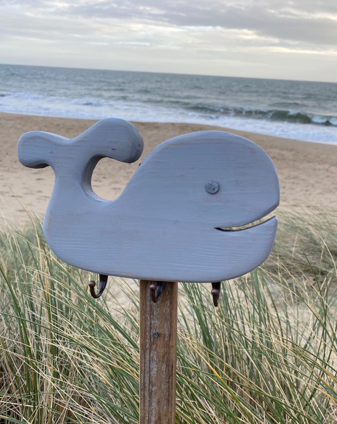 Rustic Whale Key Hooks - Drift Craft by Jo