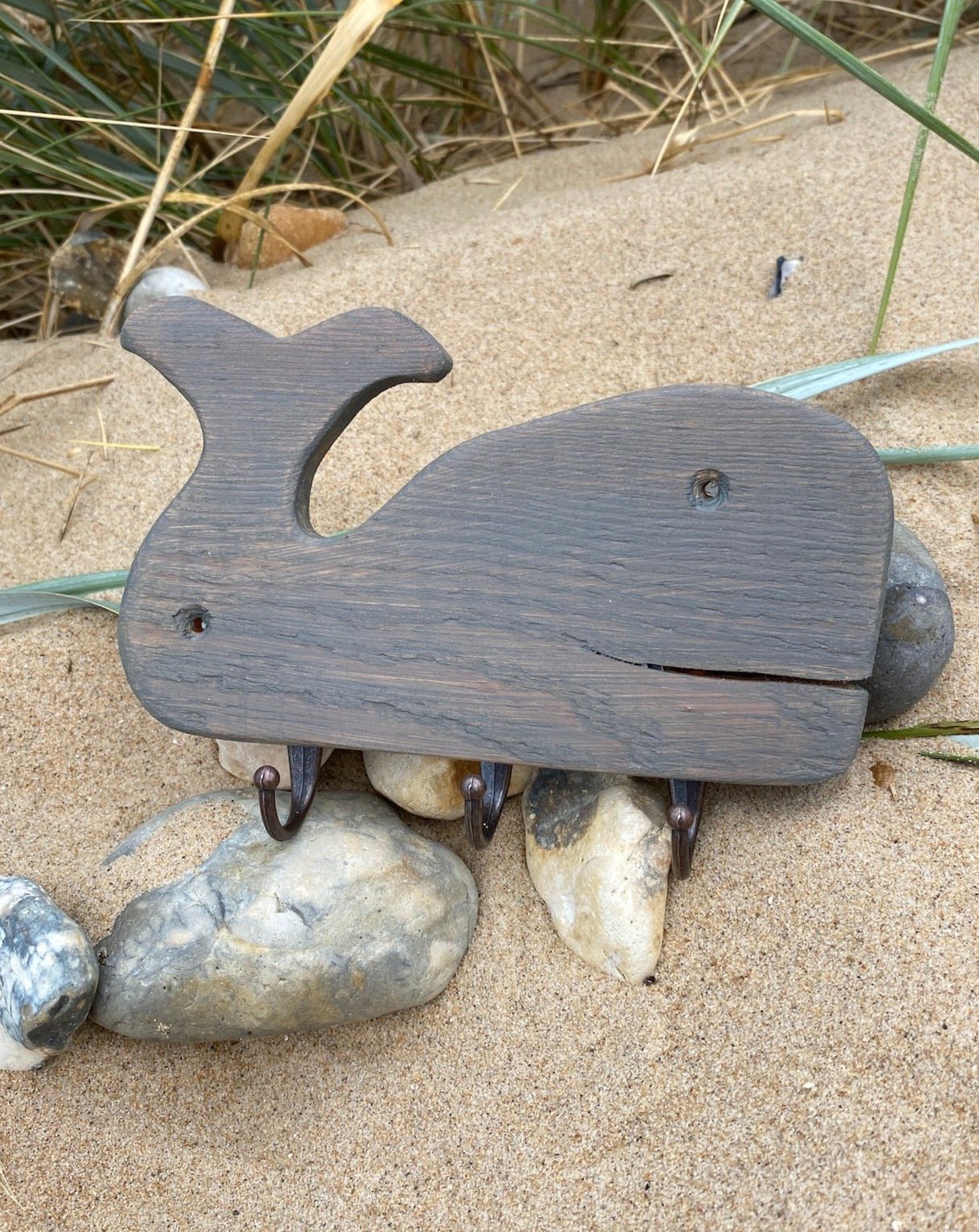 Rustic Whale Key Hooks - Drift Craft by Jo