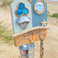 Rustic Wooden Beach Hut Bottle Opener - Double - Starfish, Cheers - Drift Craft by Jo