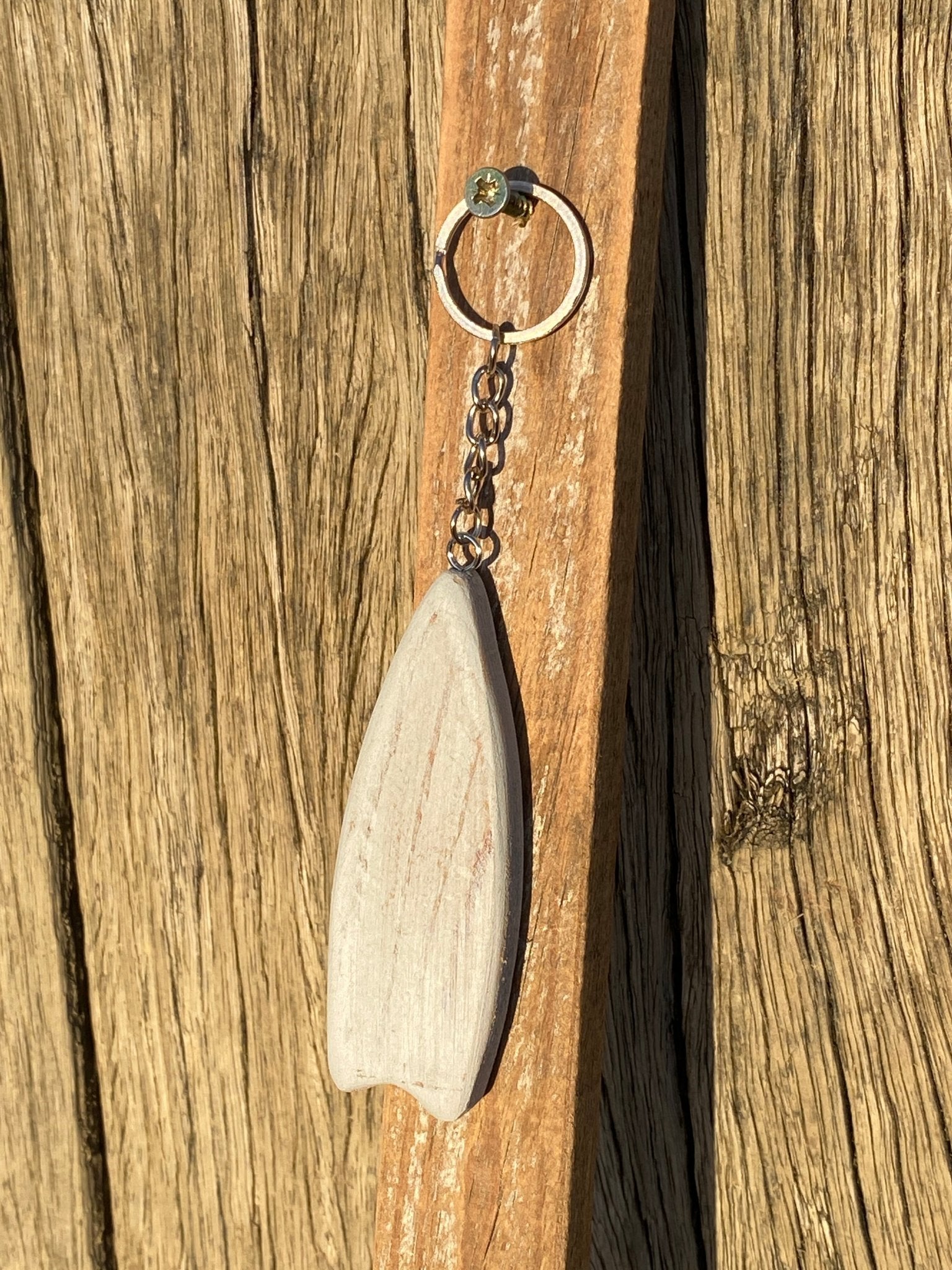 Rustic Wooden Beach Themed Keyrings - Drift Craft by Jo