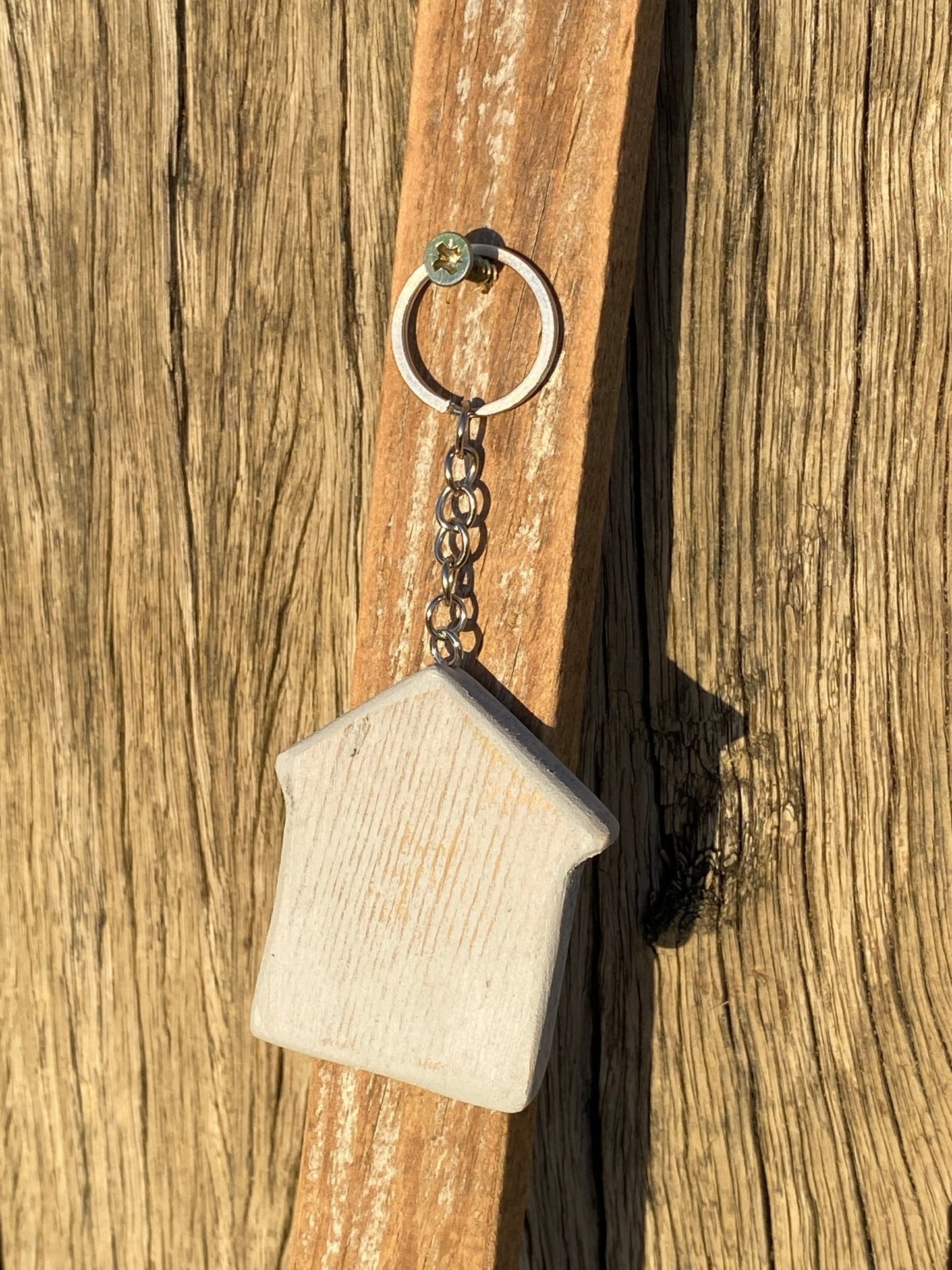 Rustic Wooden Beach Themed Keyrings - Drift Craft by Jo