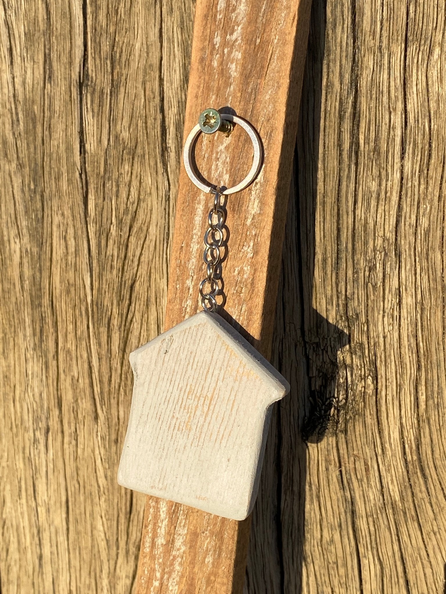Rustic Wooden Beach Themed Keyrings - Drift Craft by Jo