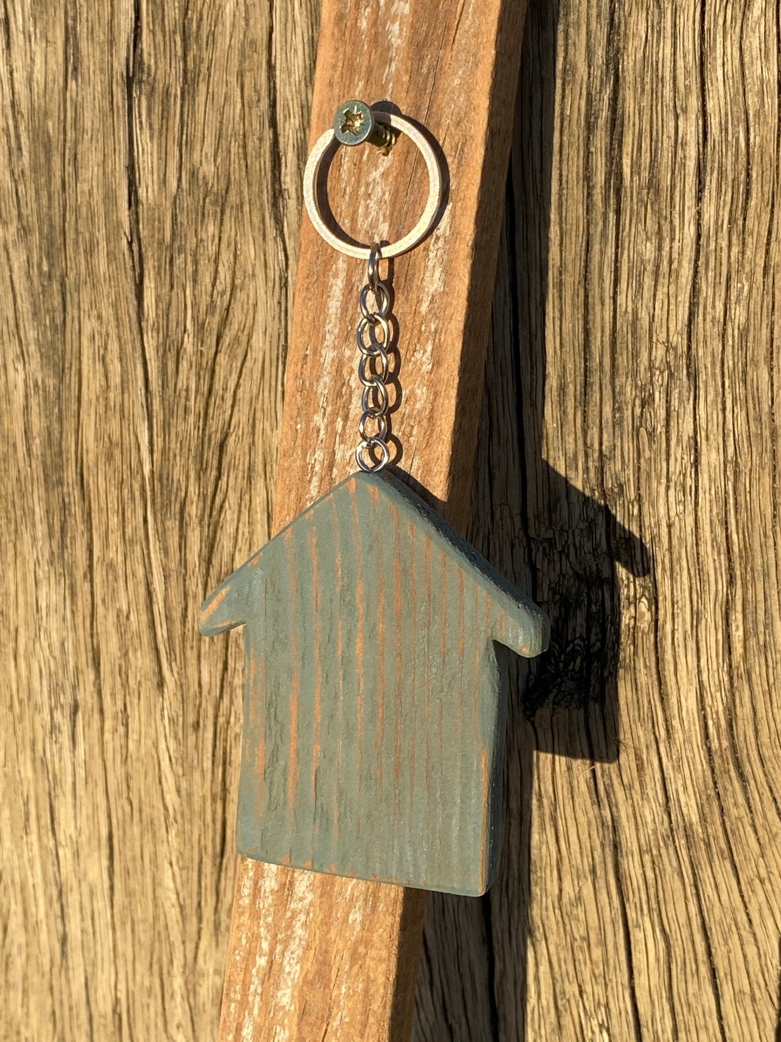 Rustic Wooden Beach Themed Keyrings - Drift Craft by Jo