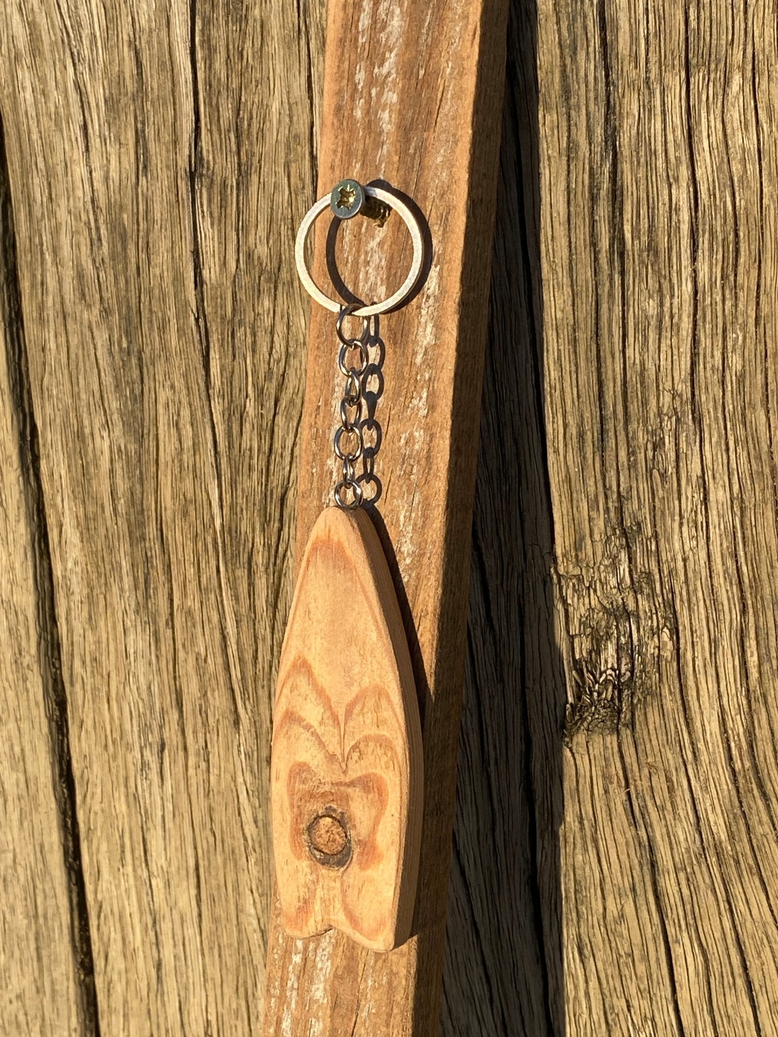 Rustic Wooden Beach Themed Keyrings - Drift Craft by Jo
