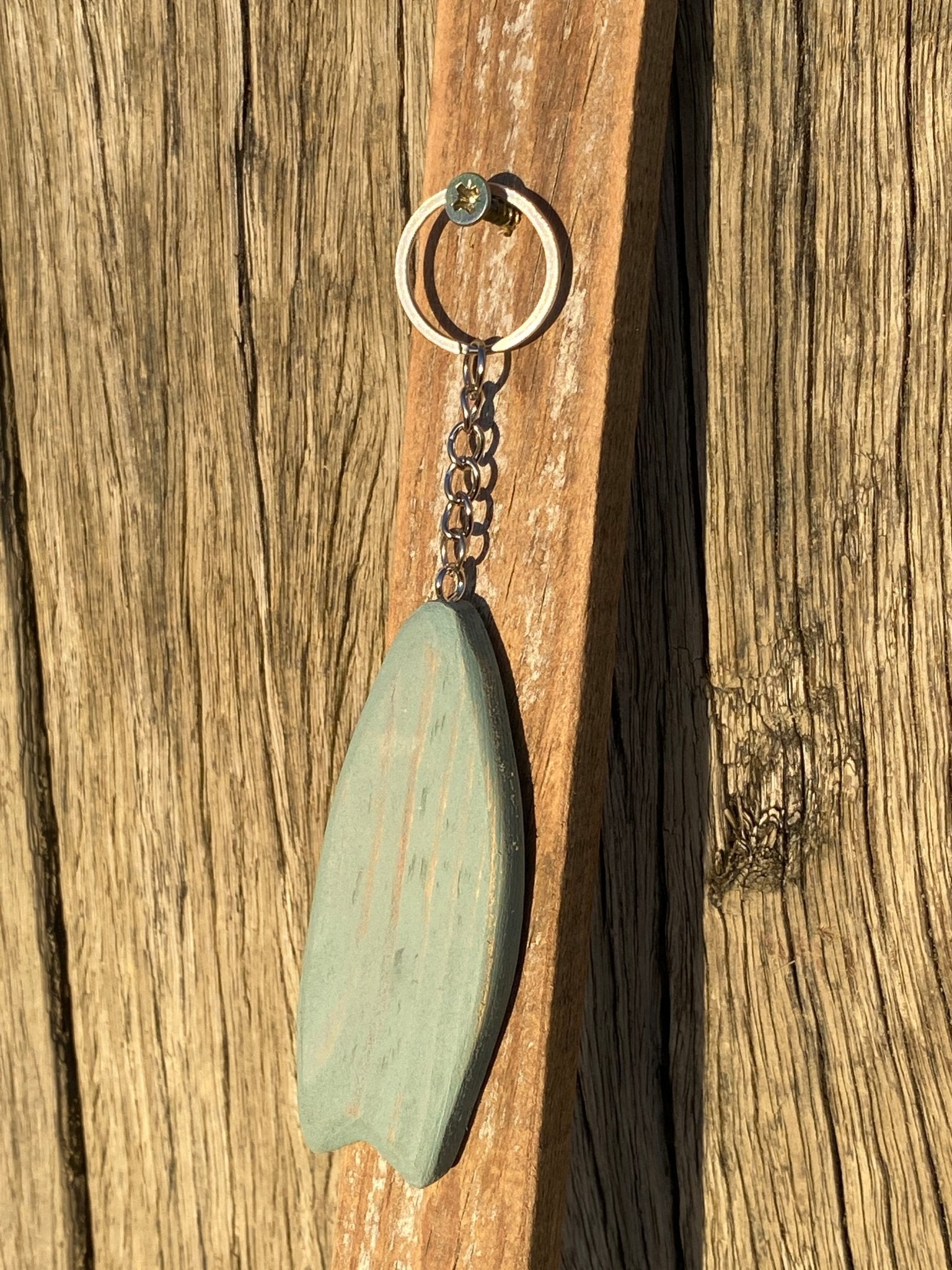 Rustic Wooden Beach Themed Keyrings - Drift Craft by Jo