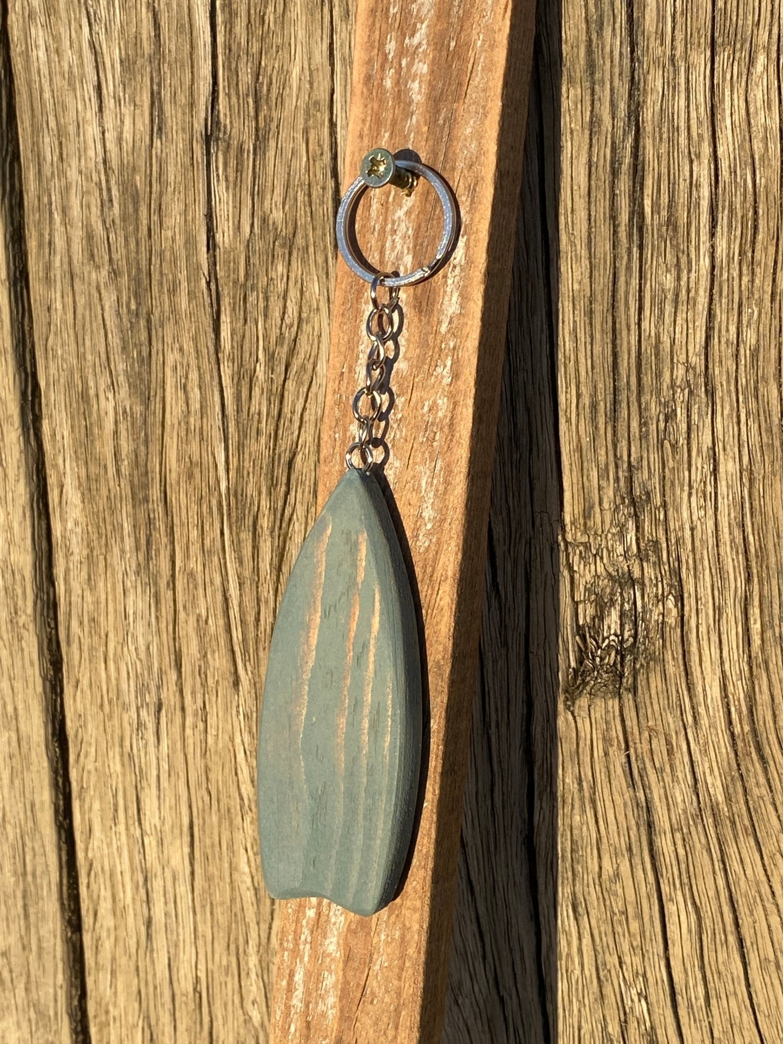 Rustic Wooden Beach Themed Keyrings - Drift Craft by Jo