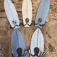 Rustic Wooden Surfboard Coat Hooks - Drift Craft by Jo